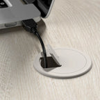 Bureau d'angle avec huche et rangements