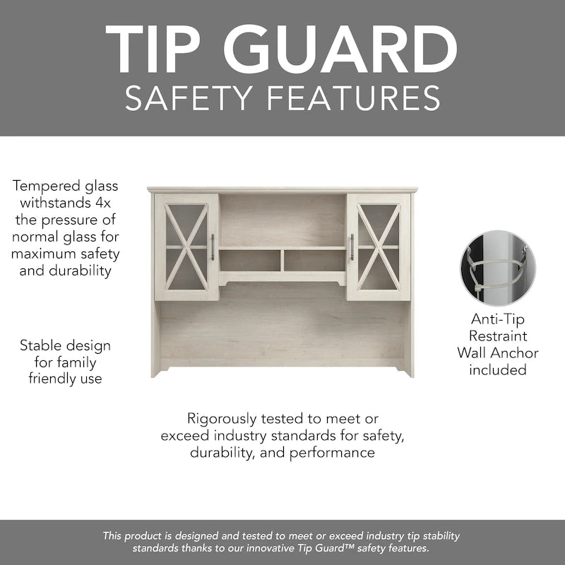Bureau d'angle avec huche et rangements