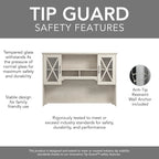 Bureau d'angle avec huche et rangements