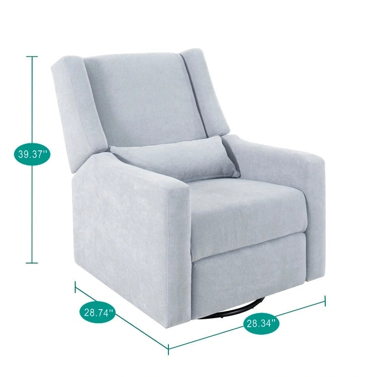 Fauteuil inclinable de luxe motorisé avec fonction pivotante et planeur, fauteuil inclinable de salon rembourré avec support lombaire
