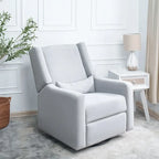 Fauteuil inclinable de luxe motorisé avec fonction pivotante et planeur, fauteuil inclinable de salon rembourré avec support lombaire