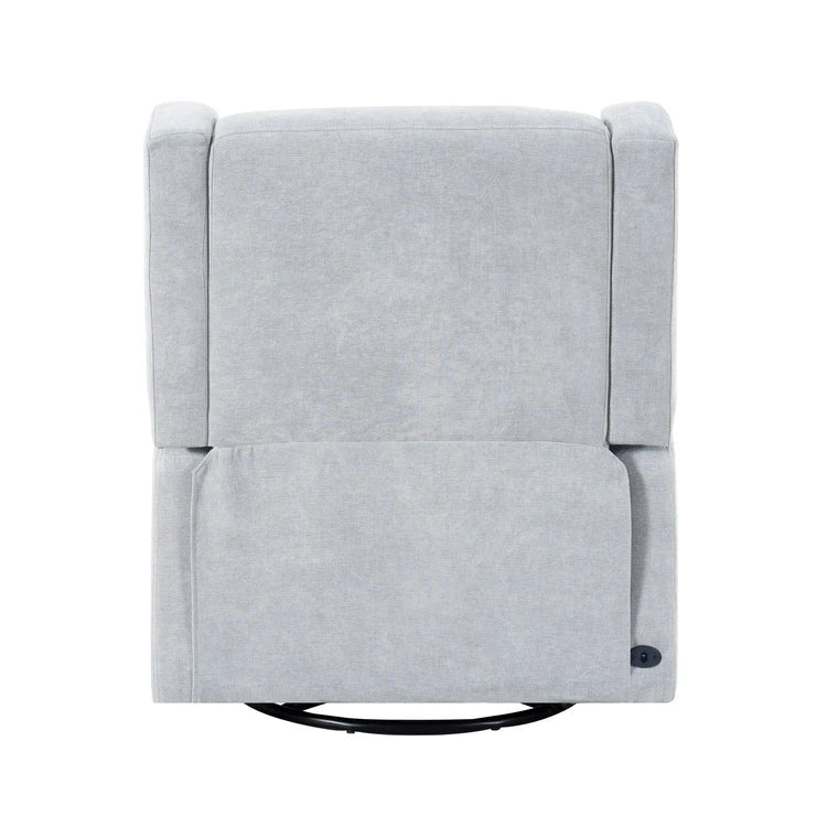 Fauteuil inclinable de luxe motorisé avec fonction pivotante et planeur, fauteuil inclinable de salon rembourré avec support lombaire