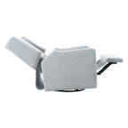 Fauteuil inclinable de luxe motorisé avec fonction pivotante et planeur, fauteuil inclinable de salon rembourré avec support lombaire