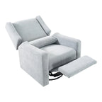Fauteuil inclinable de luxe motorisé avec fonction pivotante et planeur, fauteuil inclinable de salon rembourré avec support lombaire