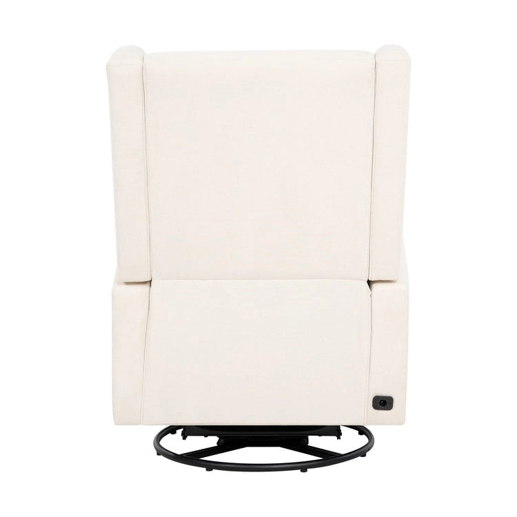 Fauteuil inclinable de luxe motorisé avec fonction pivotante et planeur, fauteuil inclinable de salon rembourré avec support lombaire