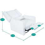 Fauteuil inclinable de luxe motorisé avec fonction pivotante et planeur, fauteuil inclinable de salon rembourré avec support lombaire