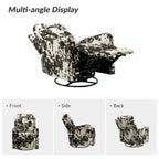 Fauteuil inclinable pivotant manuel avec dossier capitonné – Lot de 2