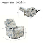 Fauteuil inclinable pivotant manuel avec dossier capitonné – Lot de 2