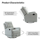 Fauteuil inclinable pivotant manuel avec dossier capitonné – Lot de 2