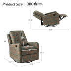 Fauteuil inclinable pivotant manuel avec dossier capitonné – Lot de 2