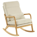 Fauteuil à bascule/fauteuil d'appoint rembourré double usage à dossier haut 39,37 W