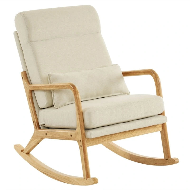 Fauteuil à bascule/fauteuil d'appoint rembourré double usage à dossier haut 39,37 W