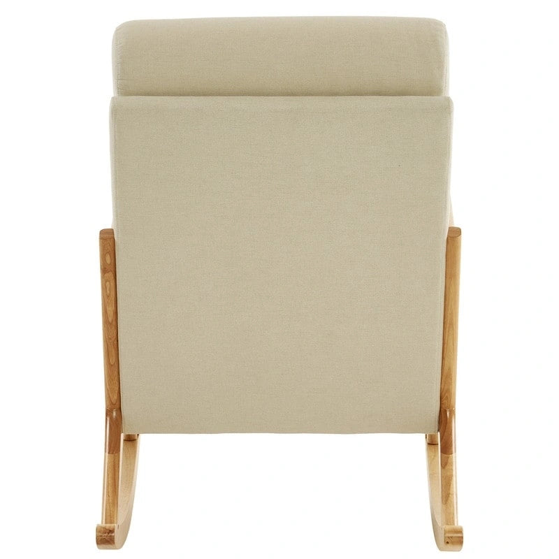 Fauteuil à bascule/fauteuil d'appoint rembourré double usage à dossier haut 39,37 W