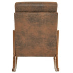 Fauteuil à bascule/fauteuil d'appoint rembourré double usage à dossier haut 39,37 W