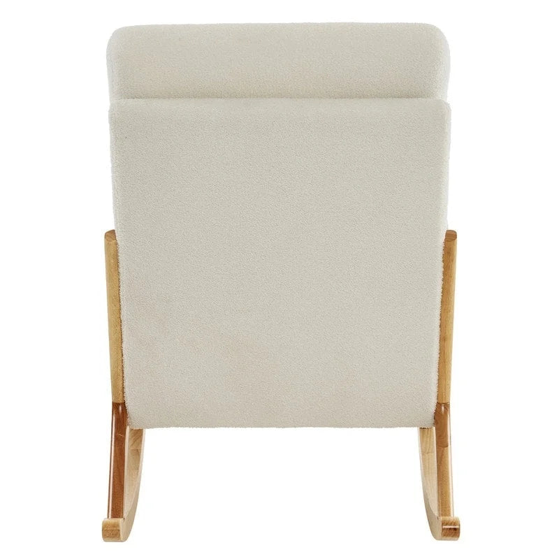 Fauteuil à bascule/fauteuil d'appoint rembourré double usage à dossier haut 39,37 W