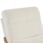 Fauteuil à bascule/fauteuil d'appoint rembourré double usage à dossier haut 39,37 W