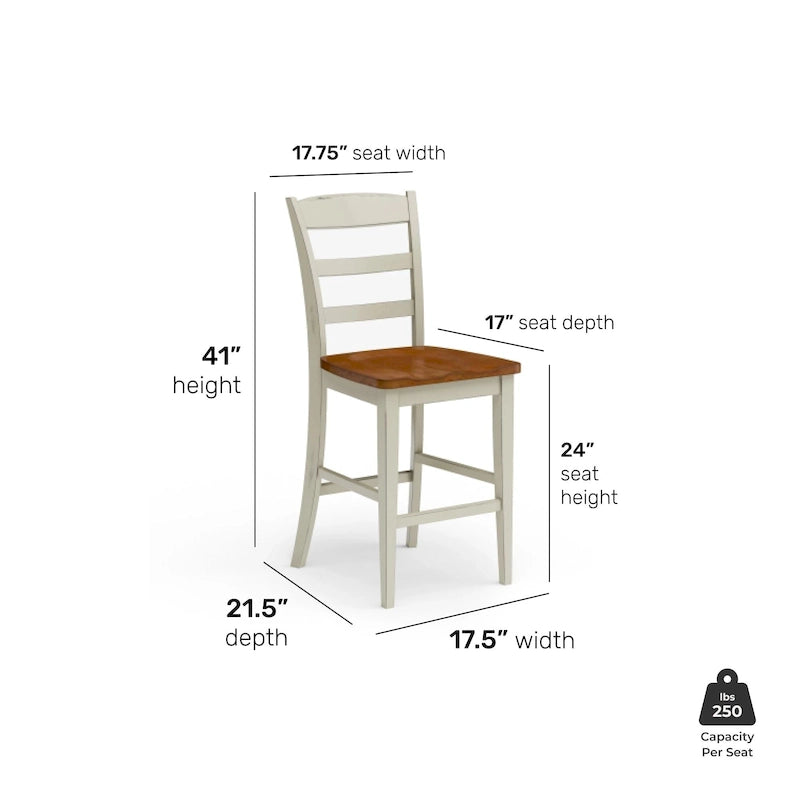Ensemble îlot de cuisine 3 pièces en bois écru avec plateau rabattable – 122 x 63,5 x 91,5 cm