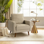 Fauteuil en cuir véritable du milieu du siècle