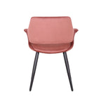 Chaise de salle à manger en velours de style Mid-century