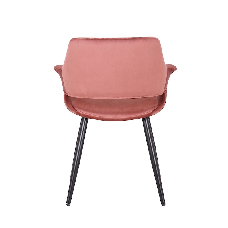 Chaise de salle à manger en velours de style Mid-century
