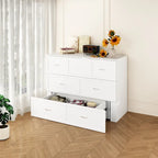 Lit double avec commode et tiroir convertible en meuble cube