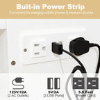 Lit double avec commode et tiroir convertible en meuble cube