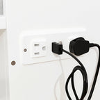 Lit double avec commode et tiroir convertible en meuble cube