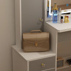 Coiffeuse avec miroir coulissant éclairé - 33L x 15.7W x 52.4H