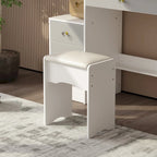 Coiffeuse avec miroir coulissant éclairé - 33L x 15.7W x 52.4H