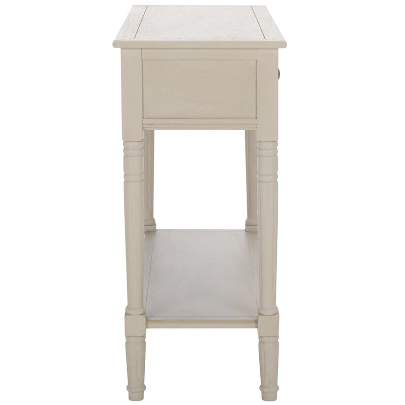 Console à 2 tiroirs gris - 35,8 x 13,8 x 29,5 - 36Wx14Dx30H