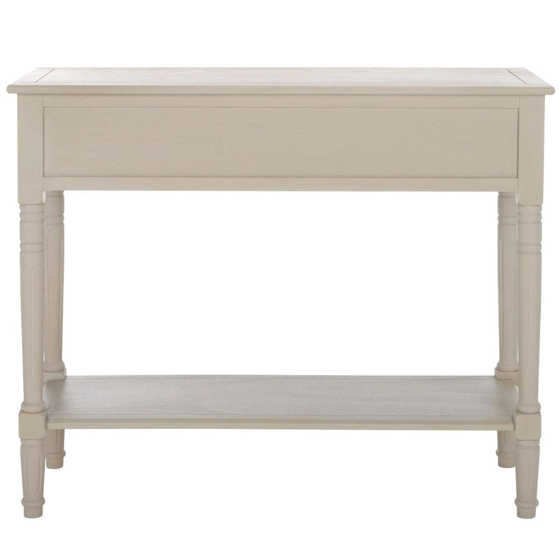Console à 2 tiroirs gris - 35,8 x 13,8 x 29,5 - 36Wx14Dx30H