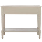 Console à 2 tiroirs gris - 35,8 x 13,8 x 29,5 - 36Wx14Dx30H