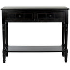 Console à 2 tiroirs gris - 35,8 x 13,8 x 29,5 - 36Wx14Dx30H