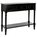 Console à 2 tiroirs gris - 35,8 x 13,8 x 29,5 - 36Wx14Dx30H