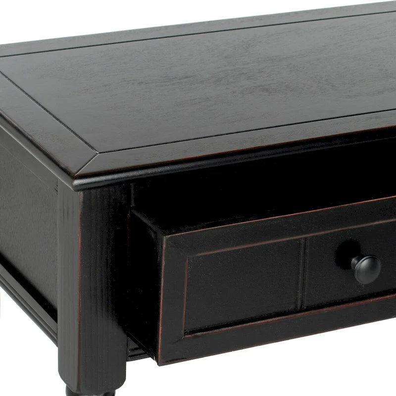 Console à 2 tiroirs gris - 35,8 x 13,8 x 29,5 - 36Wx14Dx30H