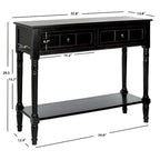 Console à 2 tiroirs gris - 35,8 x 13,8 x 29,5 - 36Wx14Dx30H