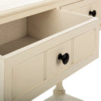Console à 2 tiroirs gris - 35,8 x 13,8 x 29,5 - 36Wx14Dx30H