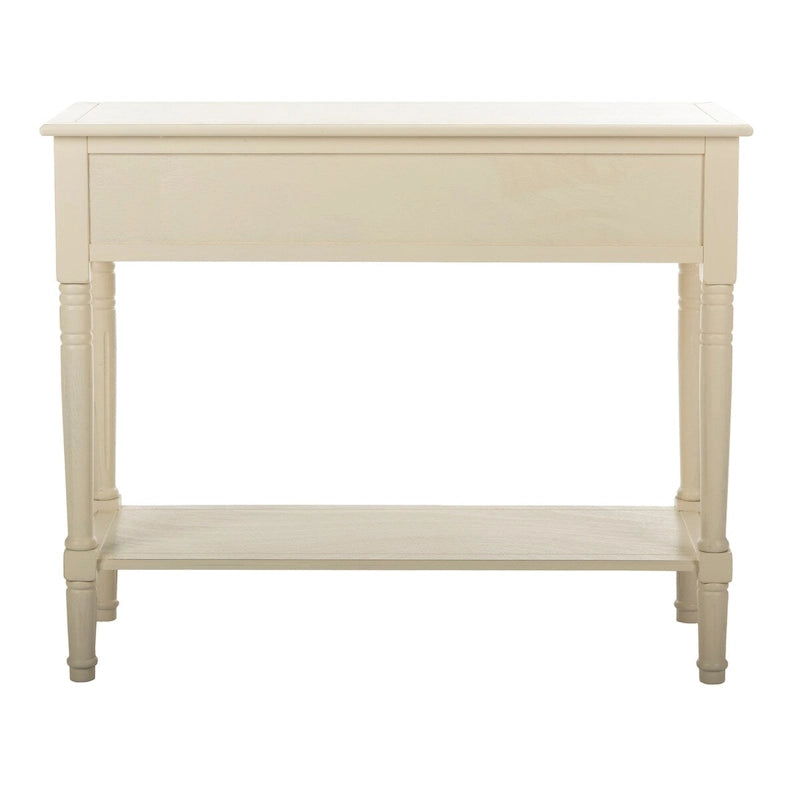 Console à 2 tiroirs gris - 35,8 x 13,8 x 29,5 - 36Wx14Dx30H