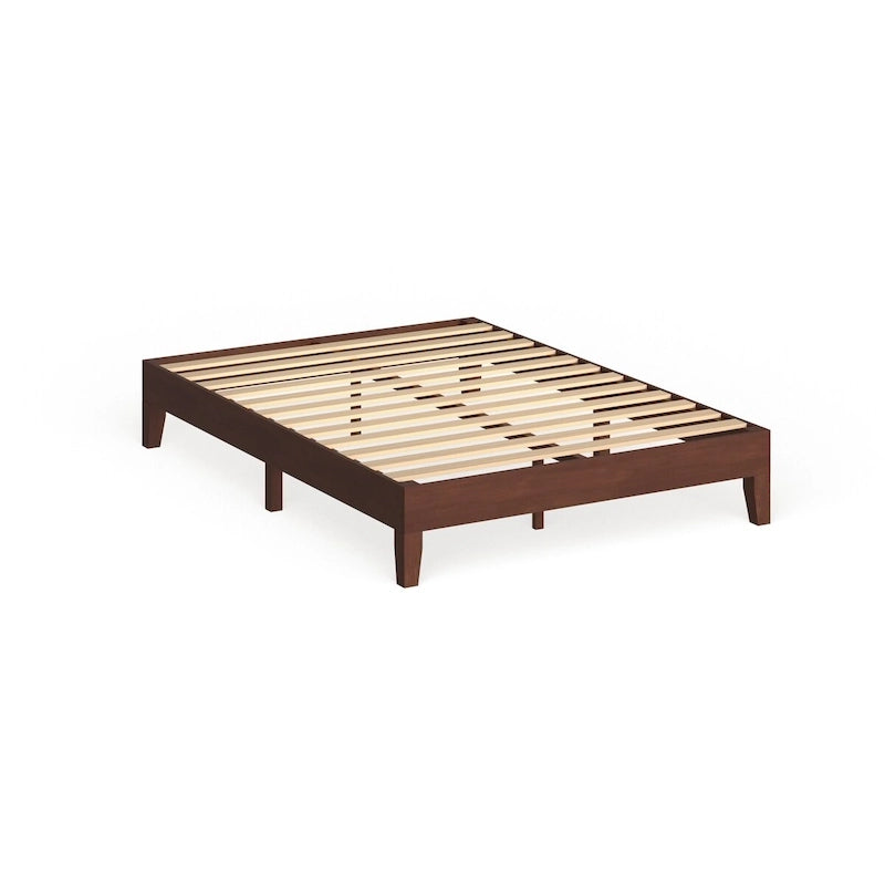 Lit plateforme de luxe en bois pleine grandeur de 12 pouces