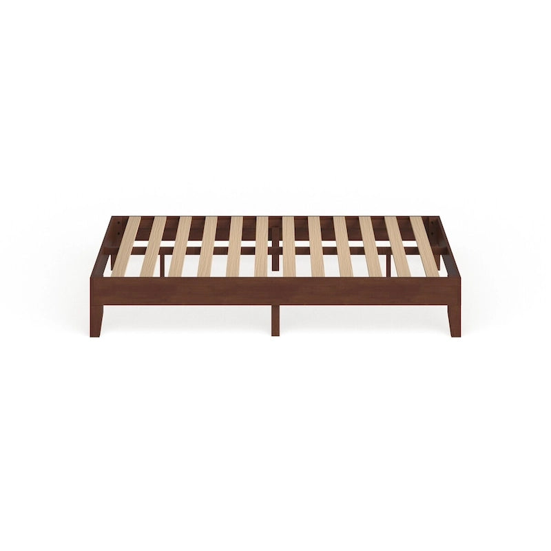 Lit plateforme de luxe en bois pleine grandeur de 12 pouces