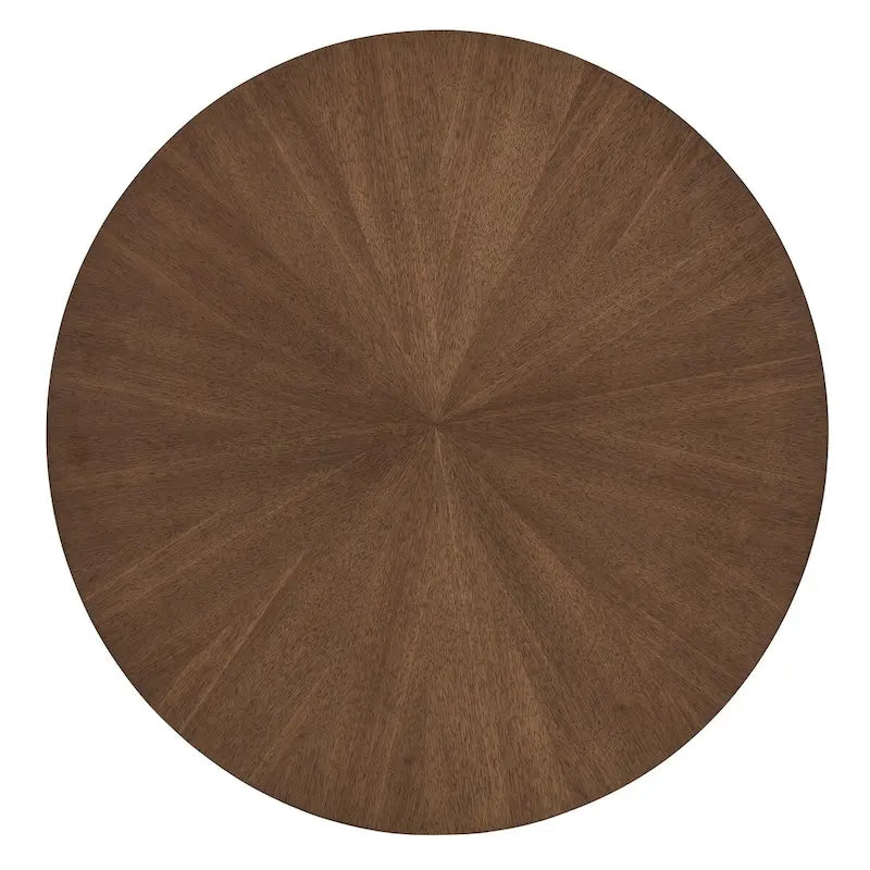 Table d'appoint ronde finition noyer