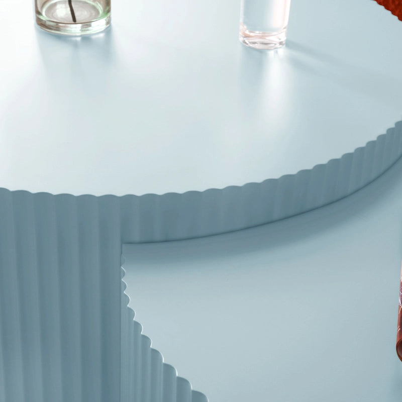 Tables basses gigognes rondes Modern Glam pour le salon (Lot de 2) Non assemblées