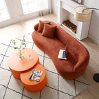 Tables basses gigognes rondes Modern Glam pour le salon (Lot de 2) Non assemblées