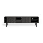 Meuble TV de 179 cm avec Console Média Effet Chêne