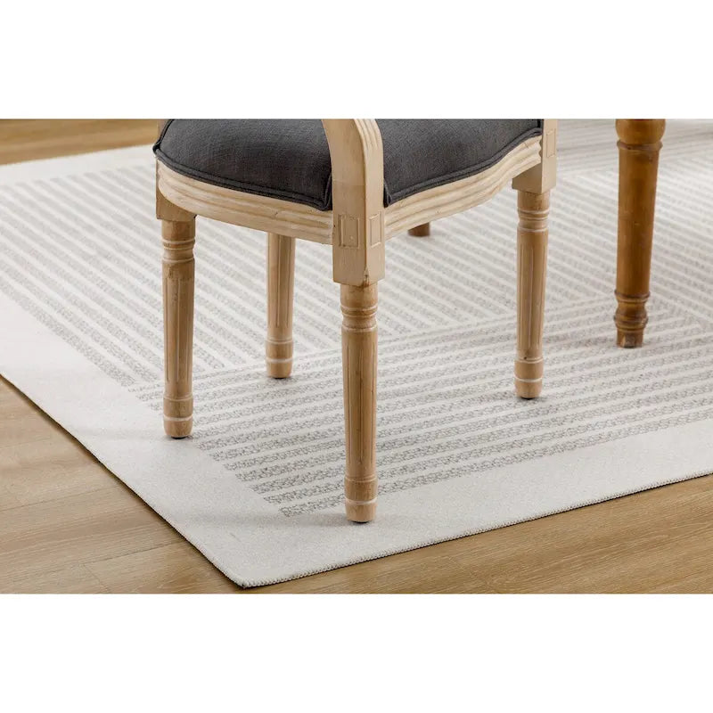 Lot de 2 chaises de salle à manger en tissu rembourré avec accoudoirs