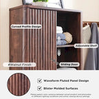 68 Armoire de rangement moderne haute pour toilettes, Meuble WC haut en bois gain de place
